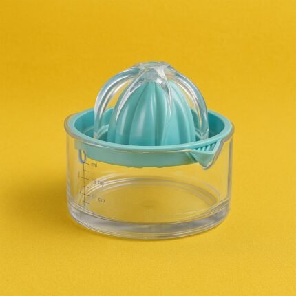 Manual Citrus Fruit Juicer with Measuring Cup Easy Squeeze Hand Juicer for Lemon, Lime Orange, BPA-Free with 2-in-1 Juicing Measuring