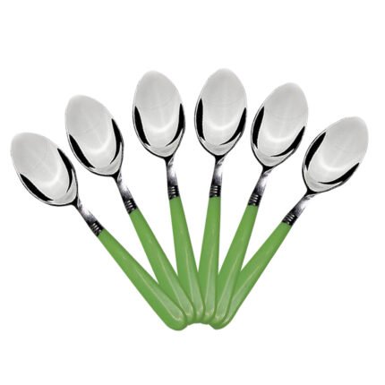 STAINLESS STEEL SPOON WITH COMFORTABLE GRIP DINING SPOON SET OF PCS