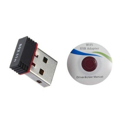 Wireless Mini Wi-Fi Network Adapter with Driver CD for Computer Laptop