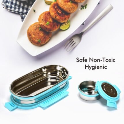 Set of Stainless Steel Lunch Boxes Containers: Stylish, Practical Food Storage Solution for Work and Travel